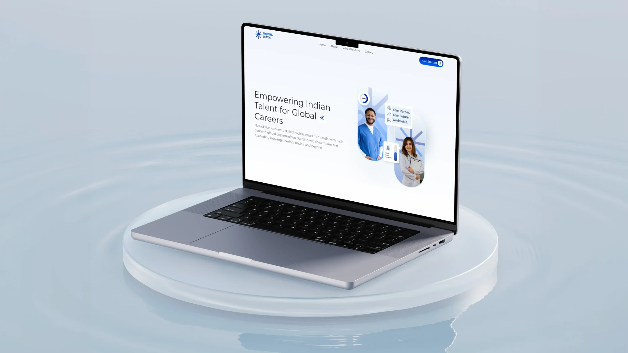 Nexus Edge identity and website project shown on BuildFastr