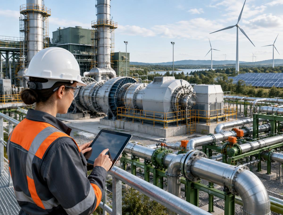 AI-generated energy and engineering industry illustration, not an Enersol project photograph